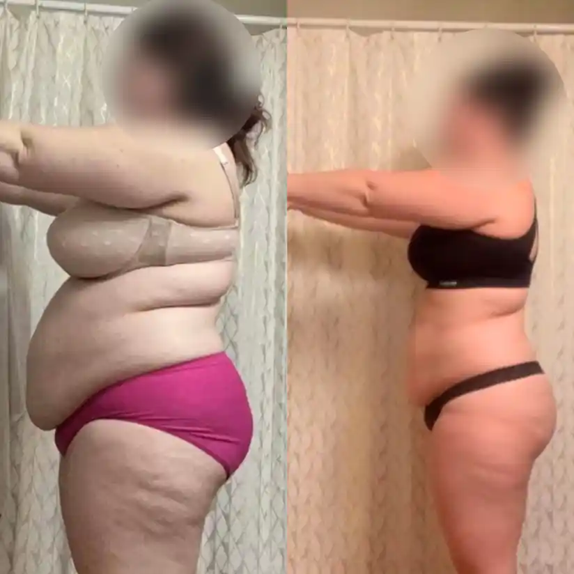 coach indya's client who lost 80 pounds